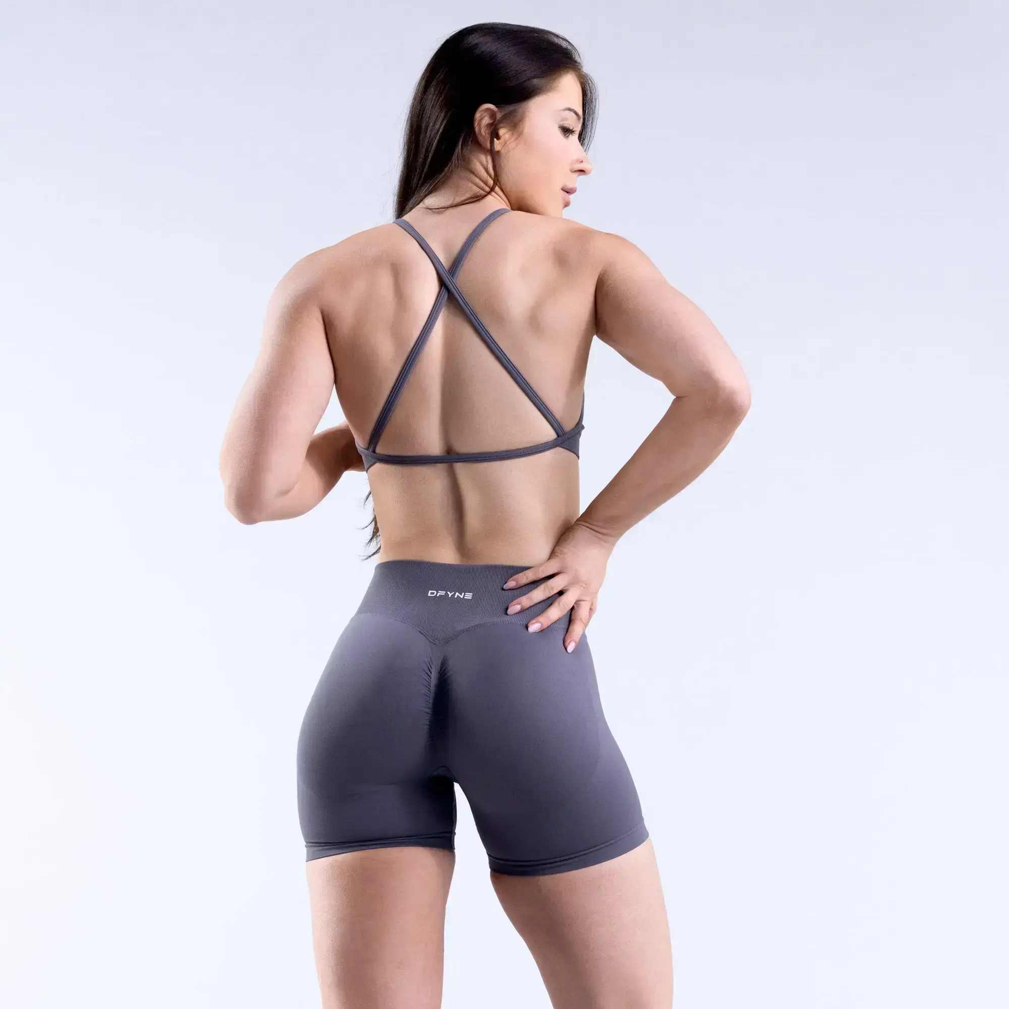 Alternative view of Dynamic High Neck Backless Sports Bra